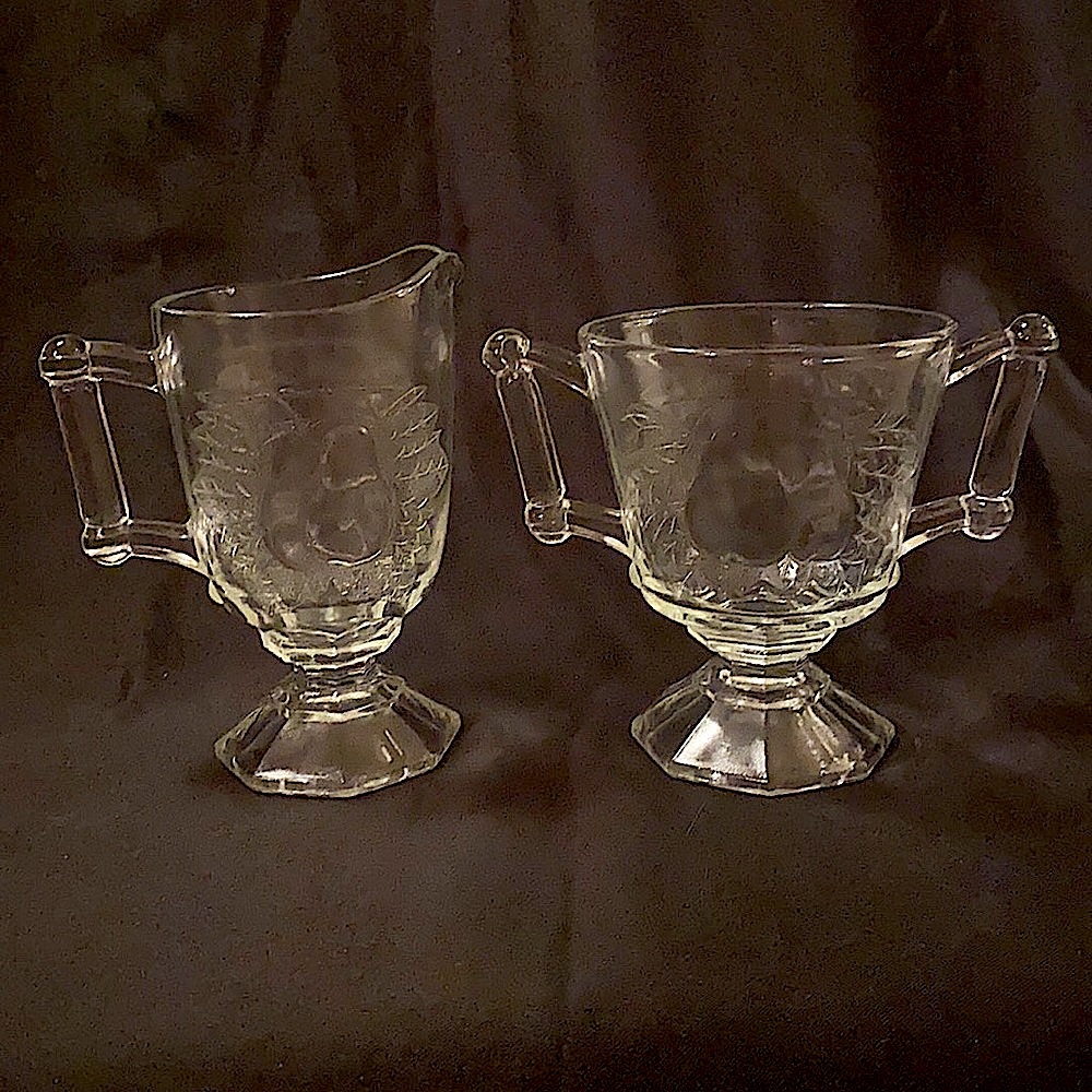 VTG Jeanette Glass Baltimore Pear Set